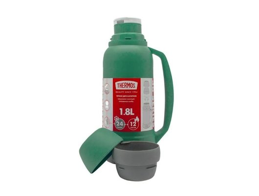 Термос THERMOS WEEKEND 36 Series Green 1,8L стеклянная колба